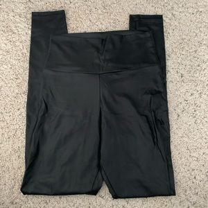 Faux leather leggings